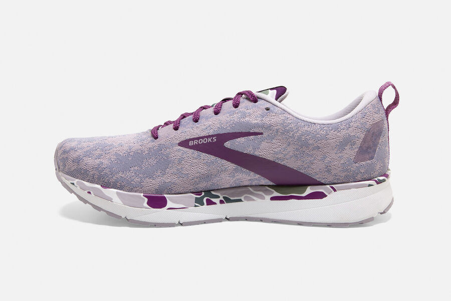 Brooks Running Shoes - Revel 4 Road Womens - Purple/White - YVI-854603